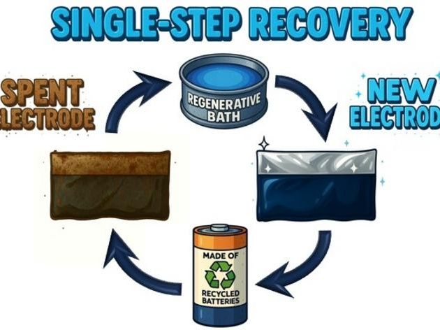 Single-step battery cathode recycling